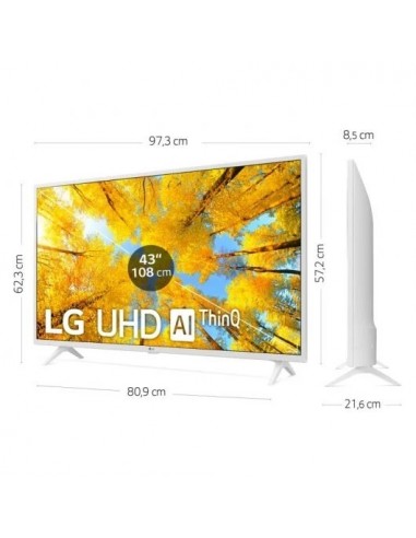 LG 43UQ76906LE LED UltraHD 4K HDR10 Pro 43" Blanco Televisor