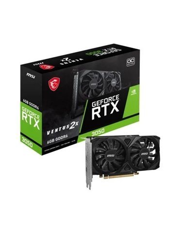 MSI GeForce RTX 3050 VENTUS 2X OC 6G GDDR6 Tarjeta Gráfica