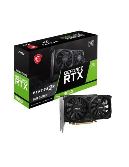MSI GeForce RTX 3050 VENTUS 2X OC 6G GDDR6 Tarjeta Gráfica