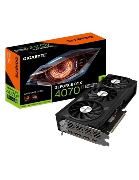 Gigabyte GeForce RTX 4070 Ti SUPER WINDFORCE OC 16GB GDDR6X DLSS3 Tarjeta Gráfica