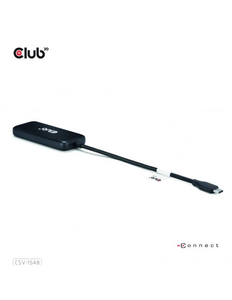Club 3D CSV-1548 Hub USB-C de 4 Puertos 10Gb con PD3.0
