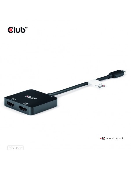 Club 3D CSV-1558 Adaptador USB-C a HDMI Dual 4K/60Hz + PD 100W