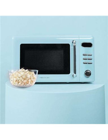 Cecotec ProClean 5110 Retro Blue Microondas Digital con Grill 20L 700W