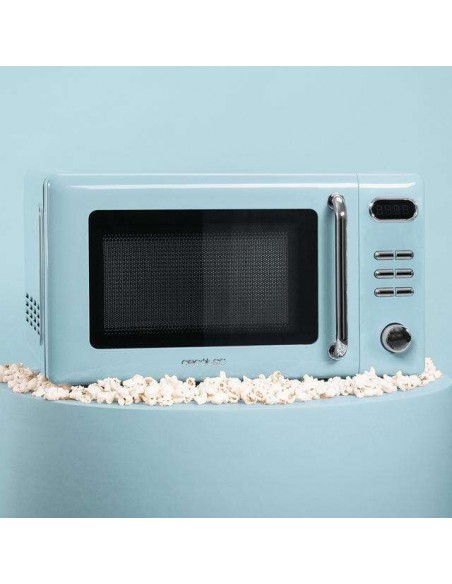 Cecotec ProClean 5110 Retro Blue Microondas Digital con Grill 20L 700W