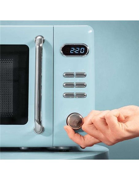Cecotec ProClean 5110 Retro Blue Microondas Digital con Grill 20L 700W