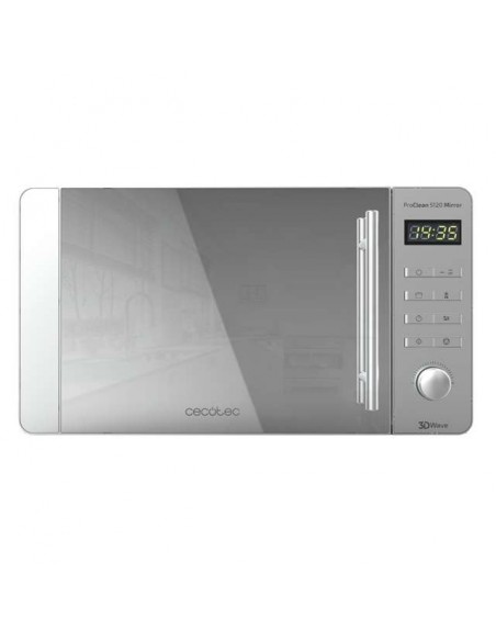 Cecotec ProClean 5020 Mirror. Microondas de 700W 20L Diseño Efecto Espejo