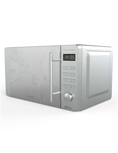Cecotec ProClean 5020 Mirror. Microondas de 700W 20L Diseño Efecto Espejo