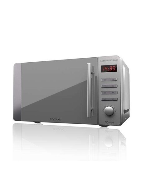 Cecotec ProClean 5020 Mirror. Microondas de 700W 20L Diseño Efecto Espejo