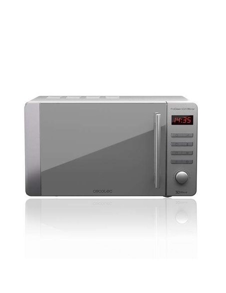 Cecotec ProClean 5020 Mirror. Microondas de 700W 20L Diseño Efecto Espejo