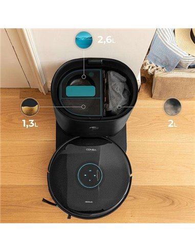 Cecotec Conga 12090 Twice Roller Home&Fill Robot aspirador y friegasuelos con base
