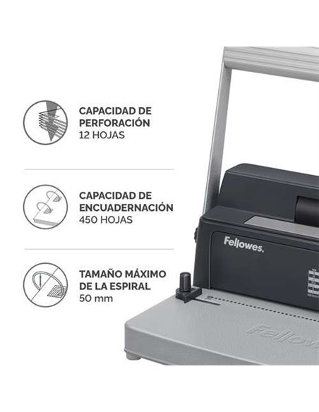 Fellowes 5600501 Encuadernadora Metal 50R
