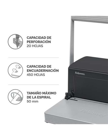 Fellowes 0030102 Encuadernadora Metal 100