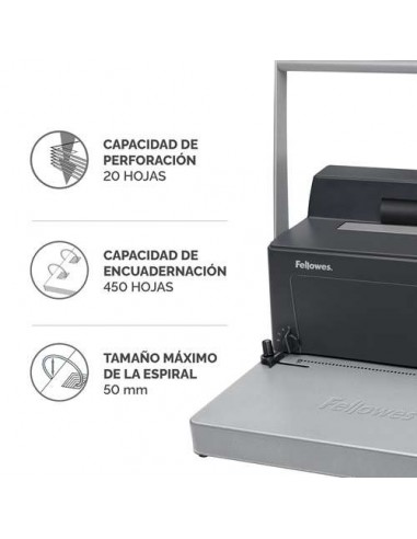 Fellowes 0200401 Encuadernadora Metal 100R