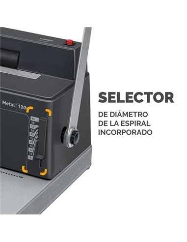 Fellowes 0200401 Encuadernadora Metal 100R