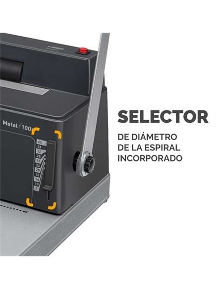 Fellowes 0200401 Encuadernadora Metal 100R
