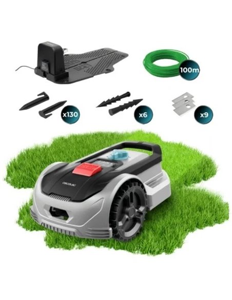 Cecotec Conga GrassHopper 300 Connected Robot cortacésped con Motor Digital Brushless