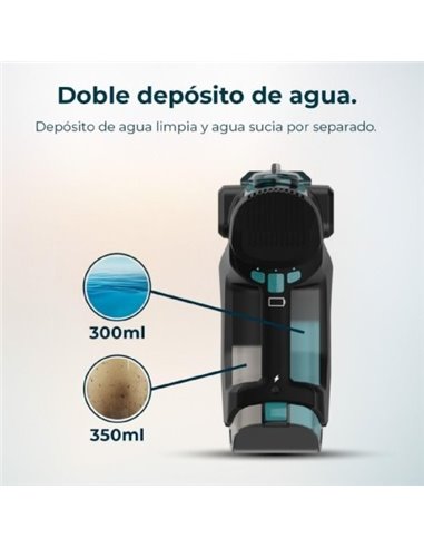 Cecotec Conga MotorHand Carpet&Spot Clean 2500 Aspirador de tapicerías de mano con depósito