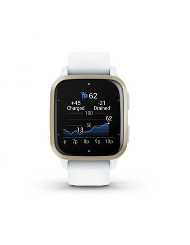 Garmin Venu Sq 2 Reloj Smartwatch 40mm White/Cream Gold