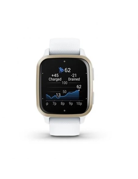Garmin Venu Sq 2 Reloj Smartwatch 40mm White/Cream Gold