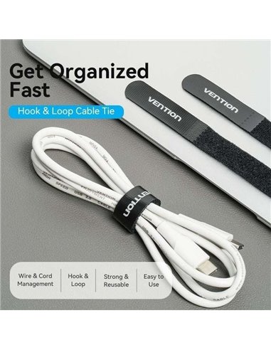 Vention Tira Organizadora de Cables 18cm