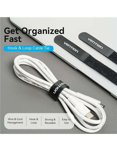 Vention Tira Organizadora de Cables 18cm