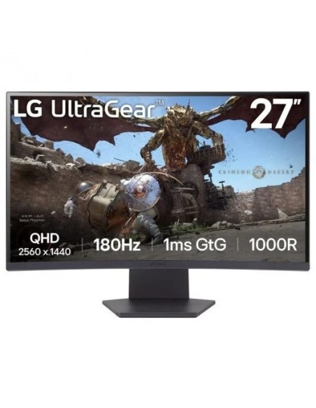 LG UltraGear 27GS60QC-B LED VA QHD 180Hz FreeSync 27" Monitor Curvo Gaming