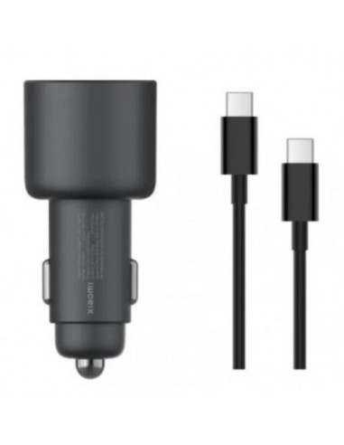 Xiaomi 67W Car Charger Cargador Coche 2x USB-C + Cable USB-C Negro