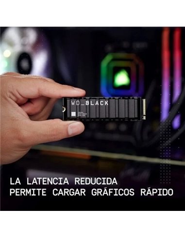 WD Black SN850X SSD 1TB M.2 2280 PCIe Gen4 NVMe Heatsink Disco Duro