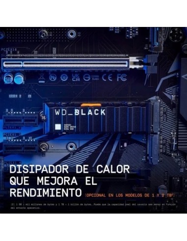 WD Black SN850X SSD 1TB M.2 2280 PCIe Gen4 NVMe Heatsink Disco Duro