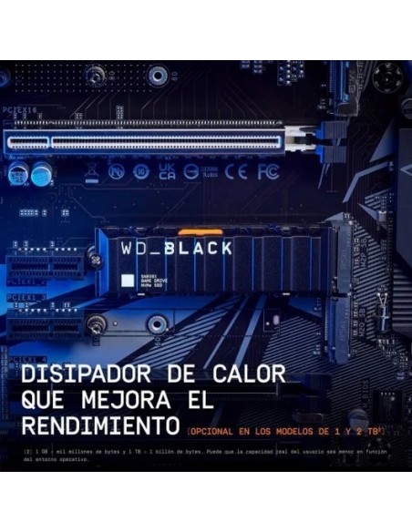 WD Black SN850X SSD 1TB M.2 2280 PCIe Gen4 NVMe Heatsink Disco Duro
