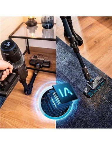 Cecotec Conga Rockstar 11500 Odyssey ErgoWet Connected IA Aspirador sin cables 4 en 1 con inteligencia artificial