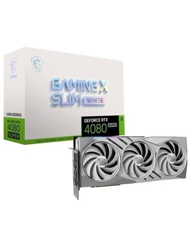 MSI GeForce RTX 4080 SUPER GAMING X SLIM White 16GB GDDR6X DLSS3 Tarjeta Gráfica