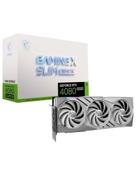 MSI GeForce RTX 4080 SUPER GAMING X SLIM White 16GB GDDR6X DLSS3 Tarjeta Gráfica