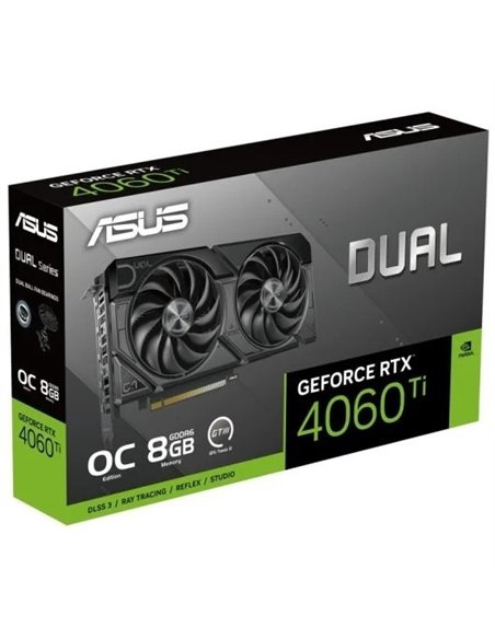Asus Dual GeForce RTX 4060 Ti EVO OC Edition 8GB GDDR6 DLSS3 Tarjeta Gráfica