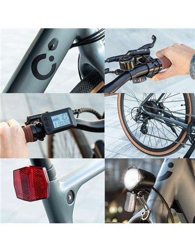 Cecotec Sprint Silve Bicicleta Eléctrica Urbana de 28"
