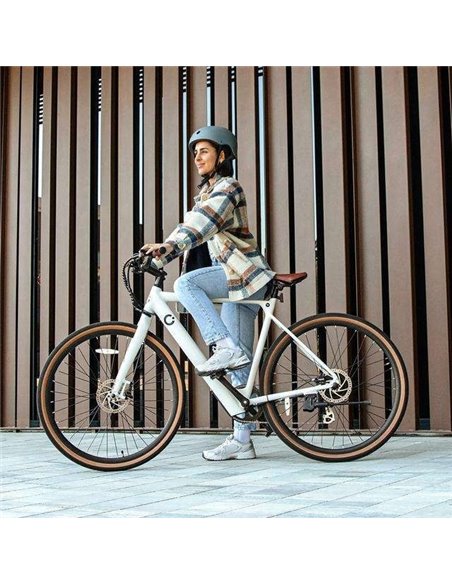 Cecotec Sprint White Bicicleta Eléctrica Urbana de 28"