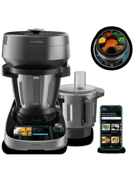 Cecotec Mambo CooKing Total Gourmet Robot de cocina multifunción con dispensador de alimentos