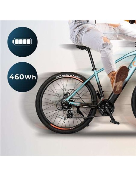 Cecotec Mountain Ventus Bicicleta Eléctrica de Montaña 27.5" Suspensión Delantera
