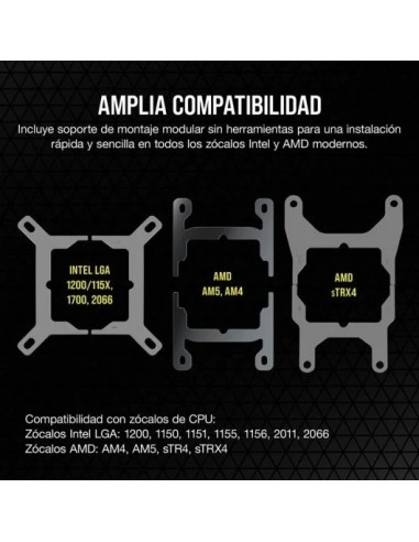 Corsair iCUE H170i ELITE LCD XT Kit de Refrigeración Líquida 420mm Negro 

