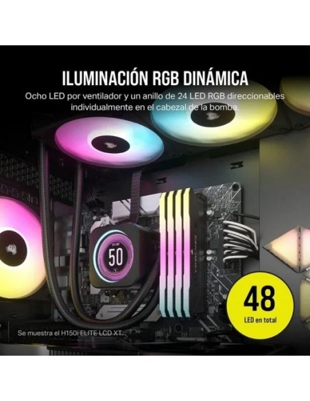 Corsair iCUE H170i ELITE LCD XT Kit de Refrigeración Líquida 420mm Negro 


