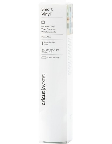 Cricut Joy Xtra Smart Vinilo Permanente Blanco Mate 24,1 cm x 91 cm