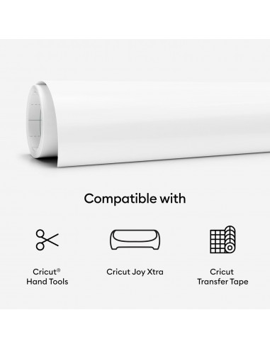 Cricut Joy Xtra Smart Vinilo Permanente Blanco Mate 24,1 cm x 91 cm