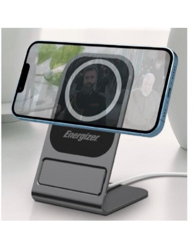 Energizer WCP109 Cargador Inalámbrico Vertical con MagSafe 15W Gris