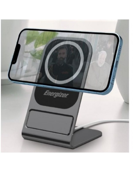 Energizer WCP109 Cargador Inalámbrico Vertical con MagSafe 15W Gris