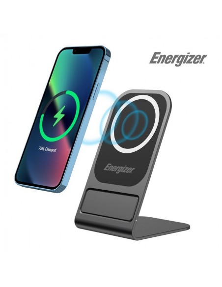 Energizer WCP109 Cargador Inalámbrico Vertical con MagSafe 15W Gris