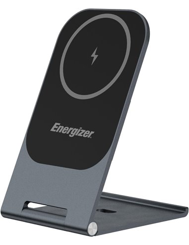 Energizer WCP102 Cargador Inalámbrico Vertical con MagSafe 15W Gris Claro
