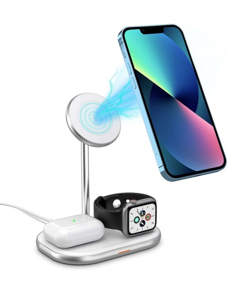Energizer WCP303 Cargador Inalámbrico MagSafe para iPhone, Apple Watch y AirPods