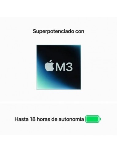 Apple MacBook Air Apple M3/ 8GB/ 512GB SSD/ GPU 10 Núcleos/ 13.6" Medianoche