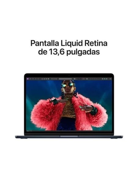 Apple MacBook Air Apple M3/ 8GB/ 512GB SSD/ GPU 10 Núcleos/ 13.6" Medianoche