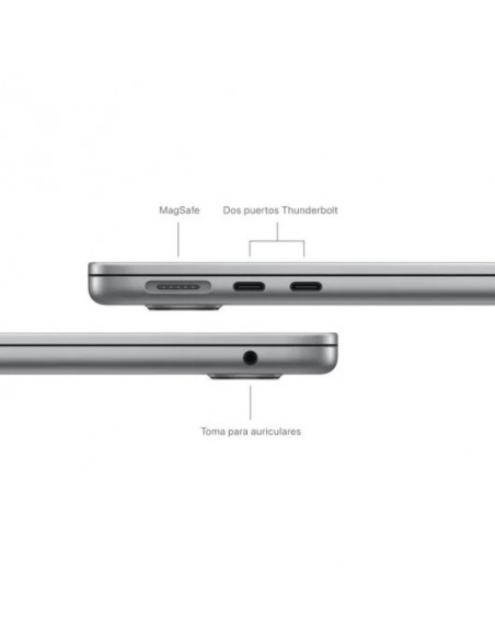 Apple MacBook Air Apple M3/ 8GB/ 512GB SSD/ GPU 10 Núcleos/ 13.6" Gris Espacial